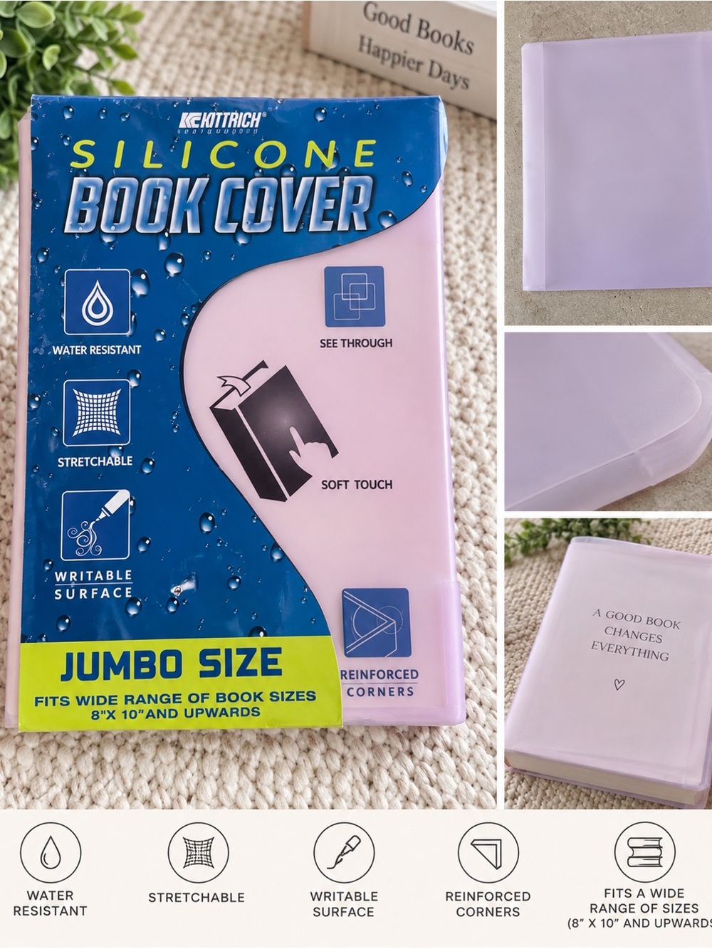 Soft-Touch Silicone Book Cover